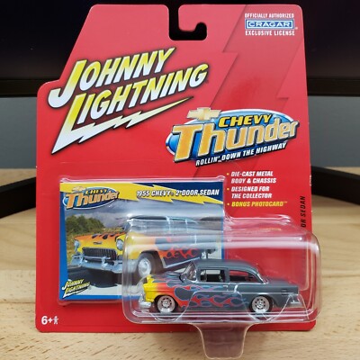 Johnny Lightning Chevy Thunder 1955 2-Door Sedan Diecast 1:64