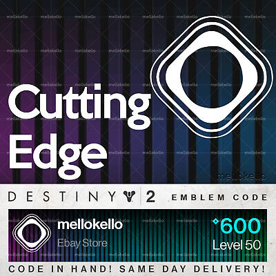 Destiny 2 Cutting Edge Emblem!! SAME DAY DELIVERY!!