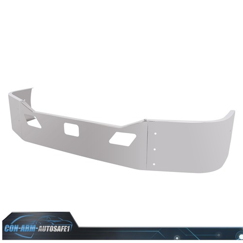 NEW For Kenworth T680 2011-2022 Chrome Front Bumper w/Sensor w/Mounting Brackets