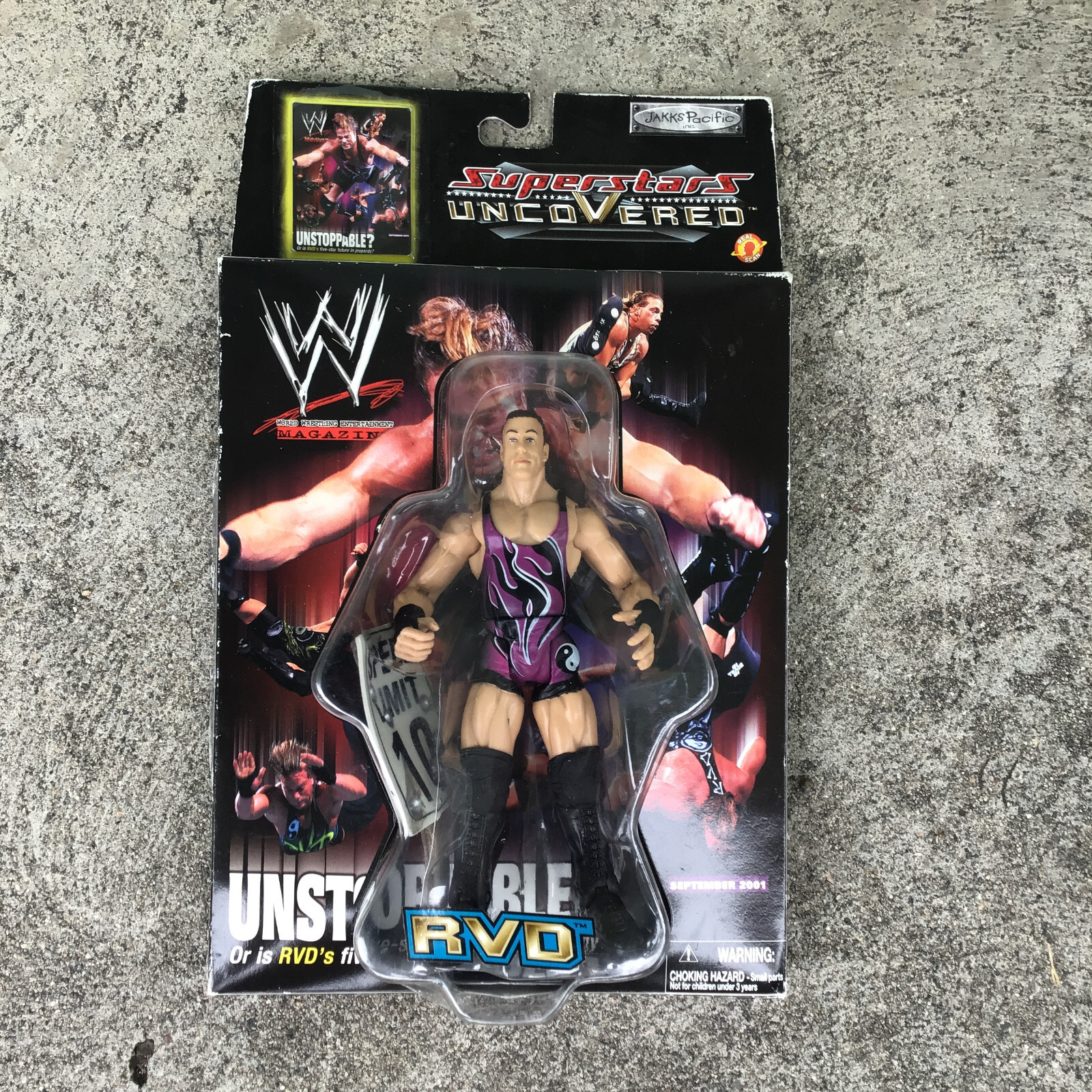 RVD ROB VAN DAM 2002 WWF WWE Jakks Superstars Uncovered