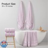 REDKISS 100% Cotton Bath Towels Set of 2, Extra Large Bath Sheets 35 X 70 Inches, 800 GSM, Quick Dry, Ultra Soft and Super Absorbent Bathroom Towel Sets for Bathroom, Gym, Spa, Pool and Hotel, Purple