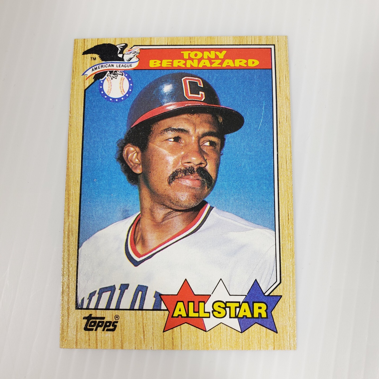 1987 Topps Tony Bernazard All Star #607 Baseball Card Print