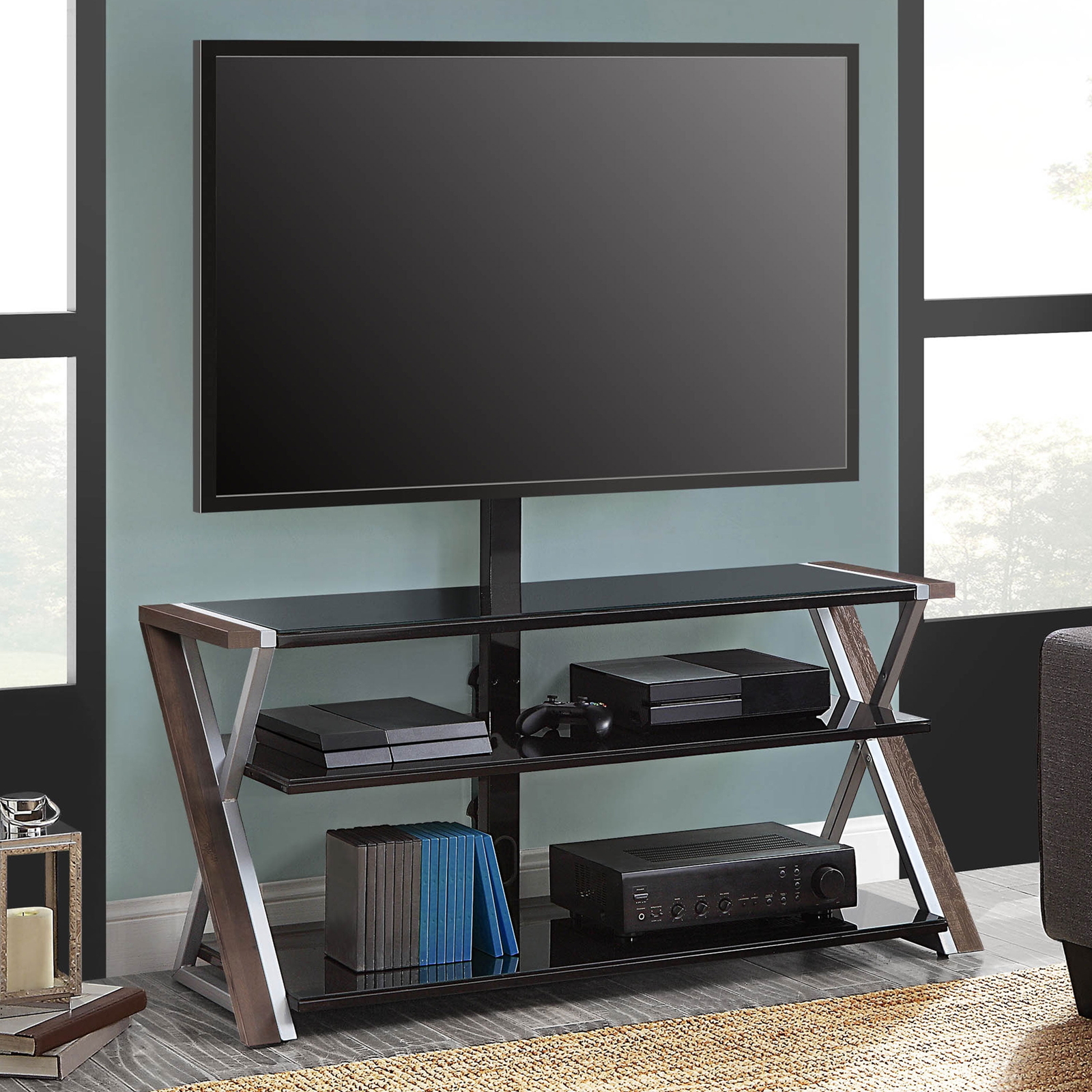 For Tvs Up To 70" Entertainment Centers W/ Storage Shelf