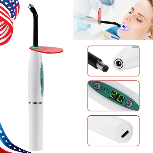 Dental LED Curing Light Lamp Wireless Cordless Resin Cure 5W 2000MW FDA