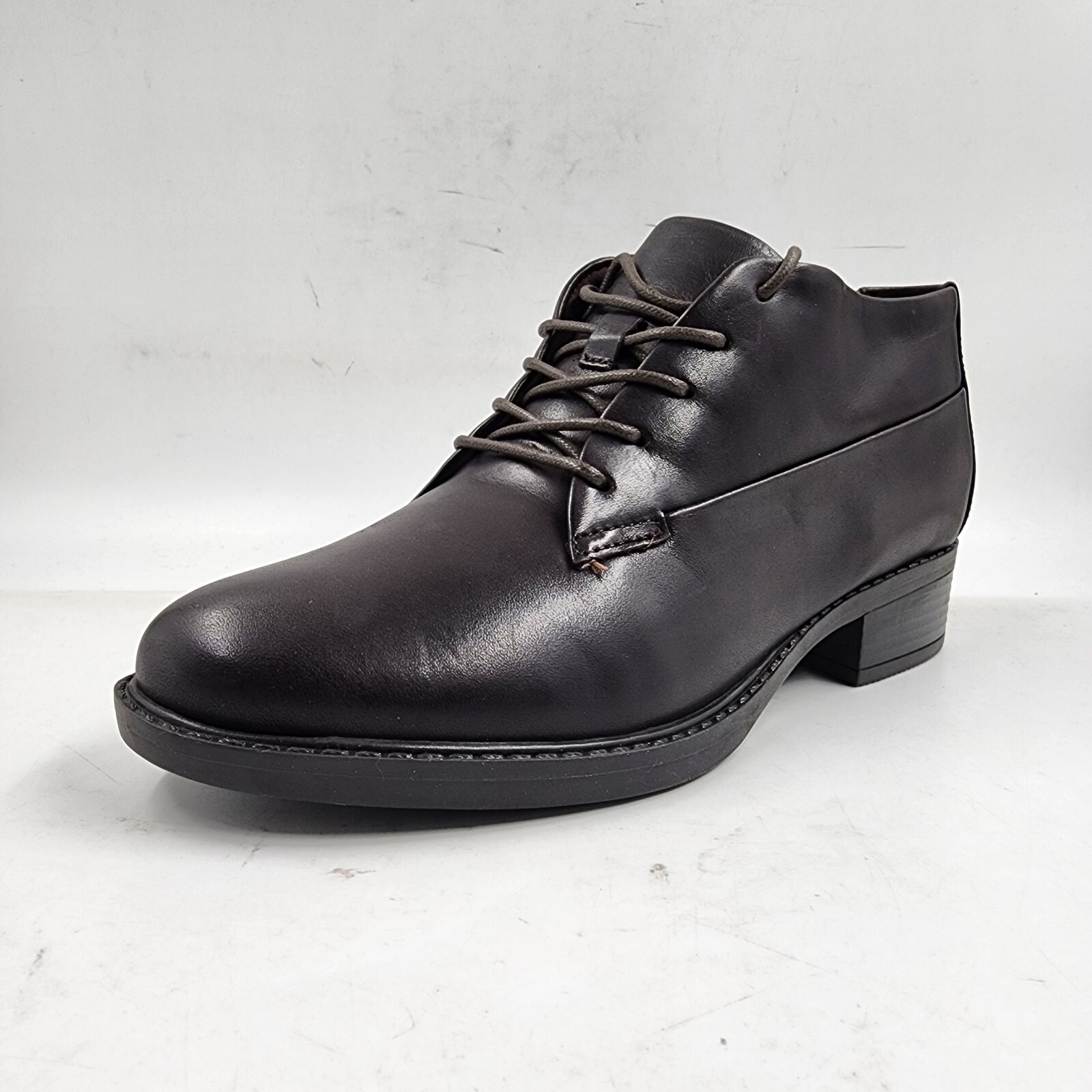 Easy Spirit Lidia Leather Oxford Boots Women's Dark Brown Round Toe 7 - Picture 8 of 17
