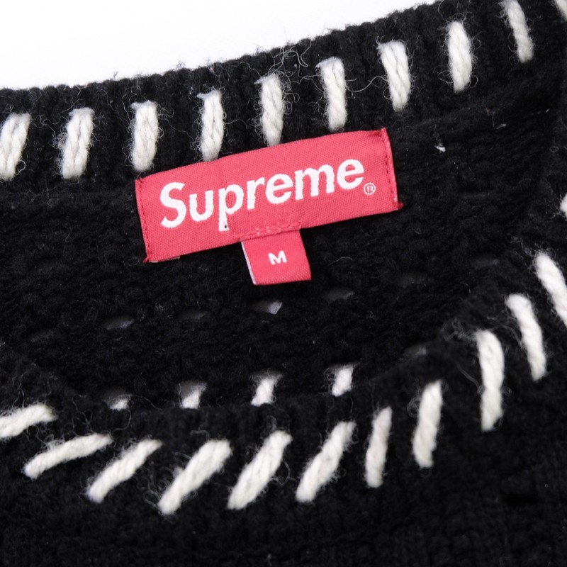 Rare SUPREME Quilt Stitch SS23 Grid Pattern Sweater Streetwear