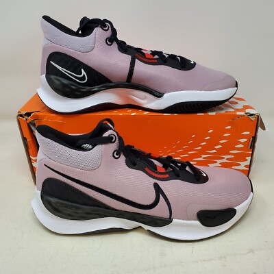 Mens Nike Renew Elevate 3 Basketball Shoe/ Plum Fog Black /   / NEW / 9