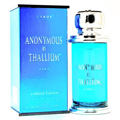 Thallium Anonymous by Yves de Sistelle Men EDT 3.4 oz - New Arrival