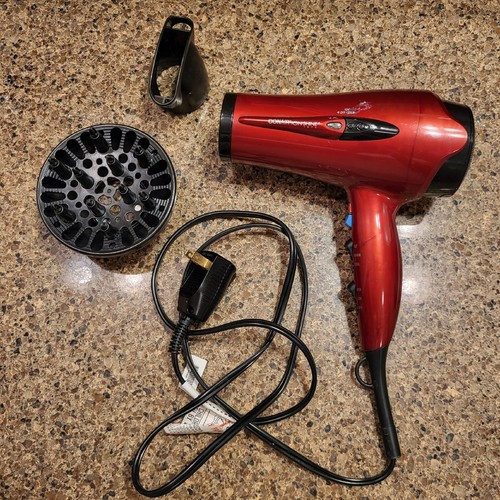 conair ion shine 1875 hair dryer-Red