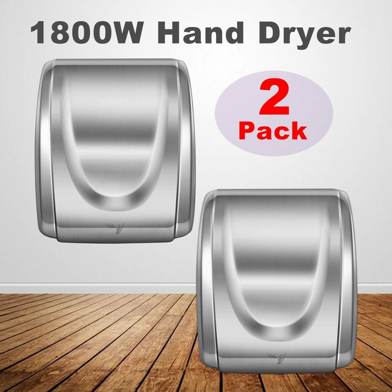 Hand Dryer Electric Automatic Hot Air Hand Blower For Home Commercial 1800W 2PCS