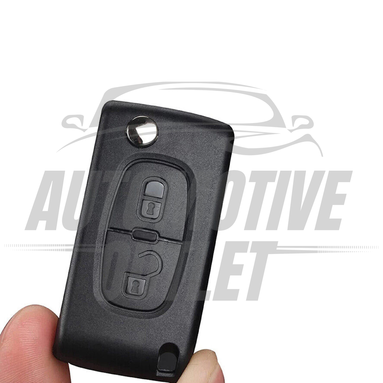 2 BUTTON REMOTE FLIP KEY FOB CASE SHELL BLACK CE0536 FOR PEUGEOT PARTNER 2013-16 7