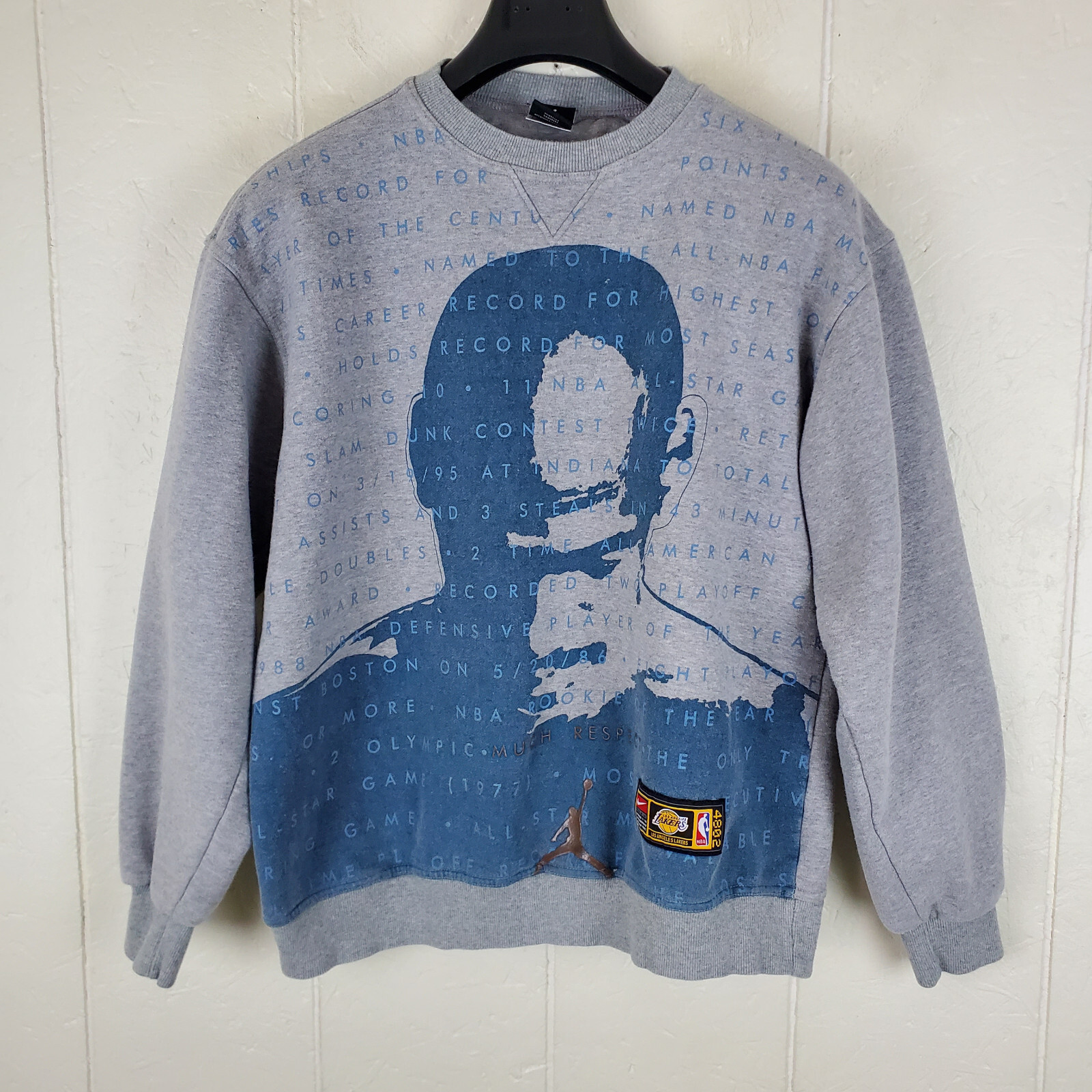 NBA x WDS Crew Neck Sweat Lサイズ Vintage 90s L.A Lakers Sweatshirt/size L/grey Colour/artex