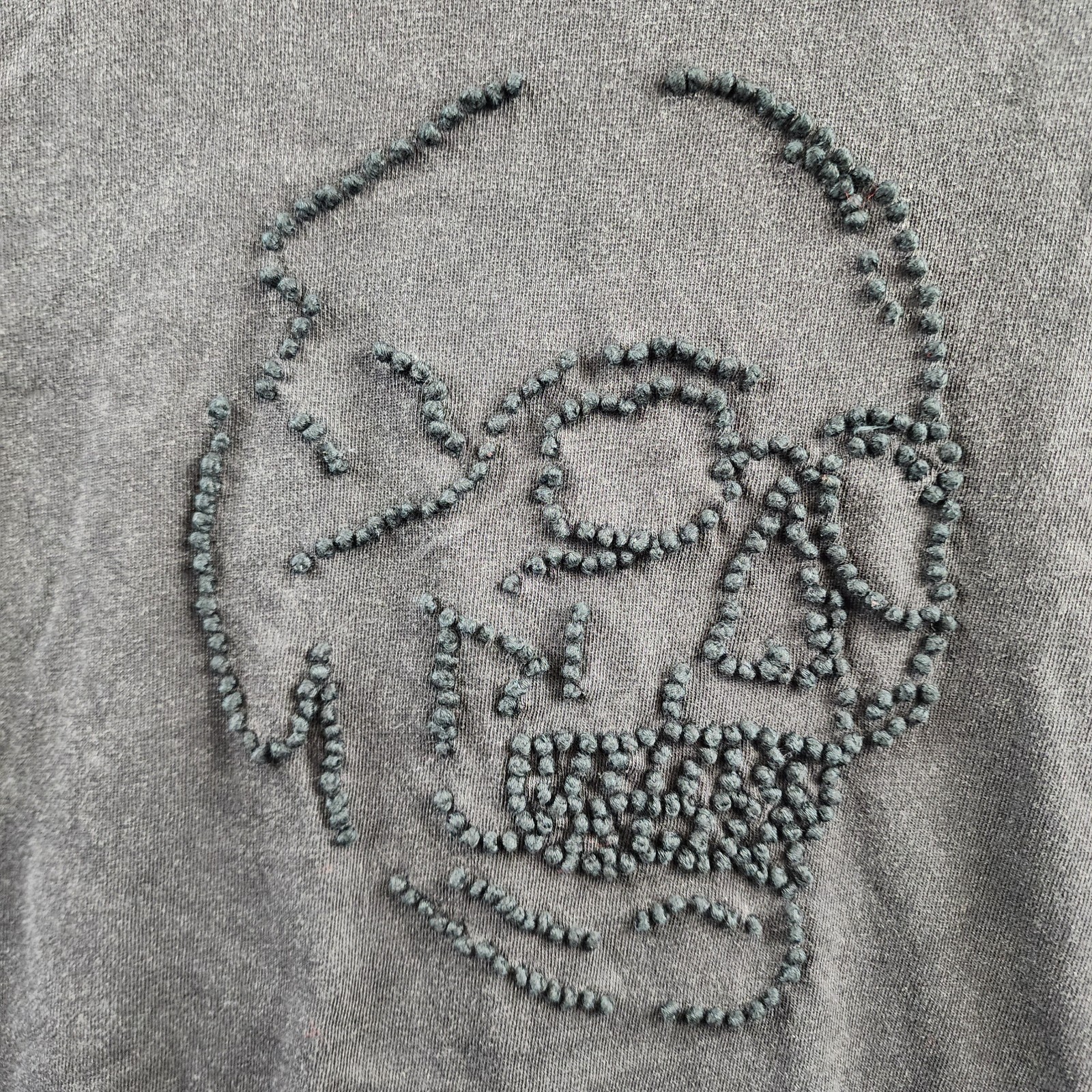John Varvatos Knot Skull Short Sleeve Tee Men's S Black Crew Neck Pullover - Picture 5 of 14