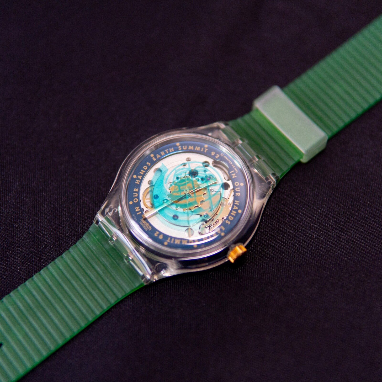 SWATCH WATCH SAK102 TIME TO MOVE AUTOMATIC 1992 SPECIAL EARTH SUMMIT