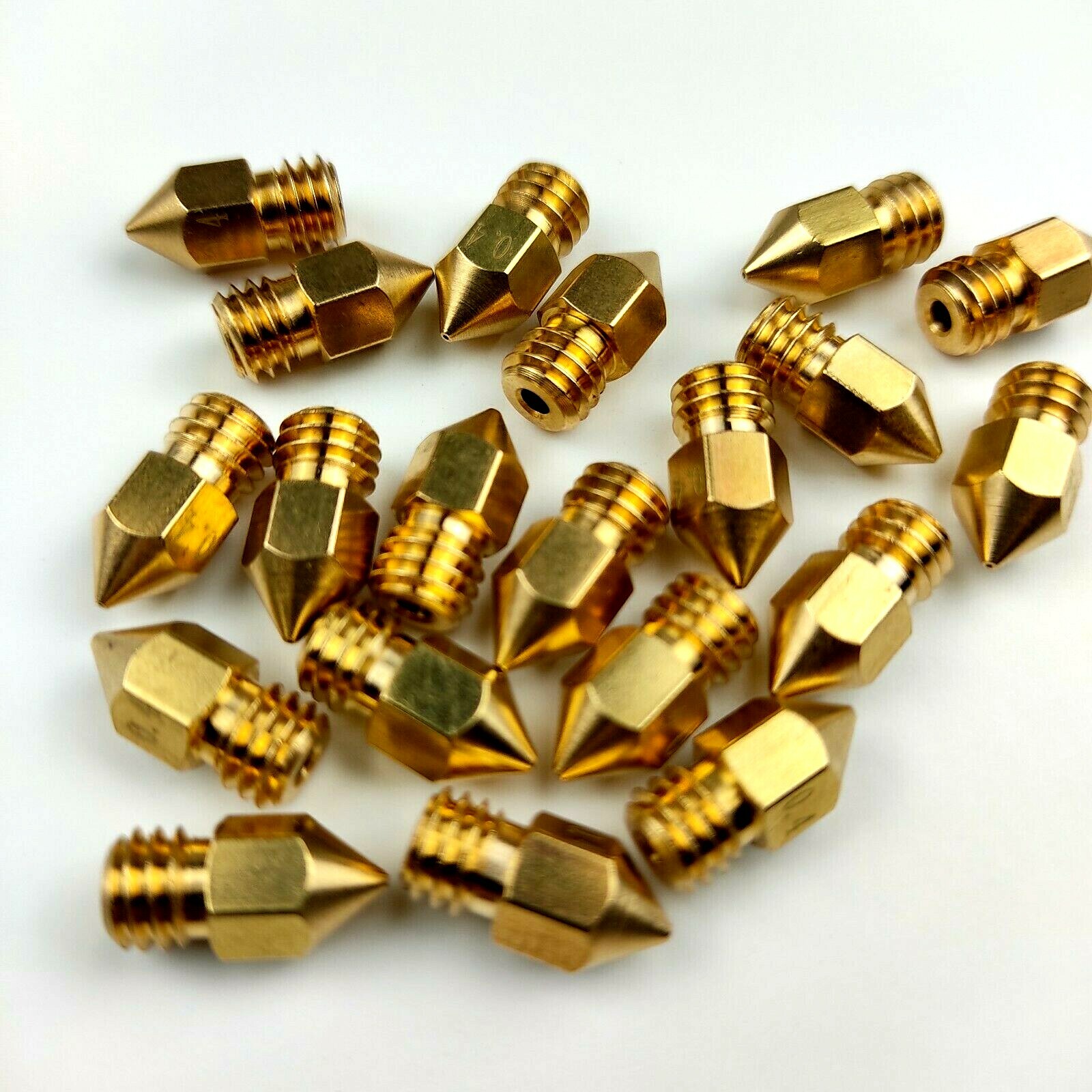 20-Pack MK8 0.4mm Extruder 3D Printer Nozzle for Creality CR-10 Ender 3