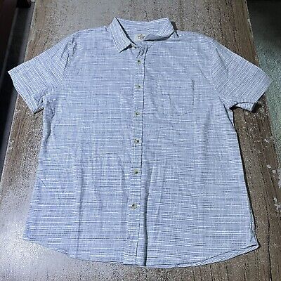 Marine Layer Men s SS Striped Button Up Casual Shirt Size L #30132