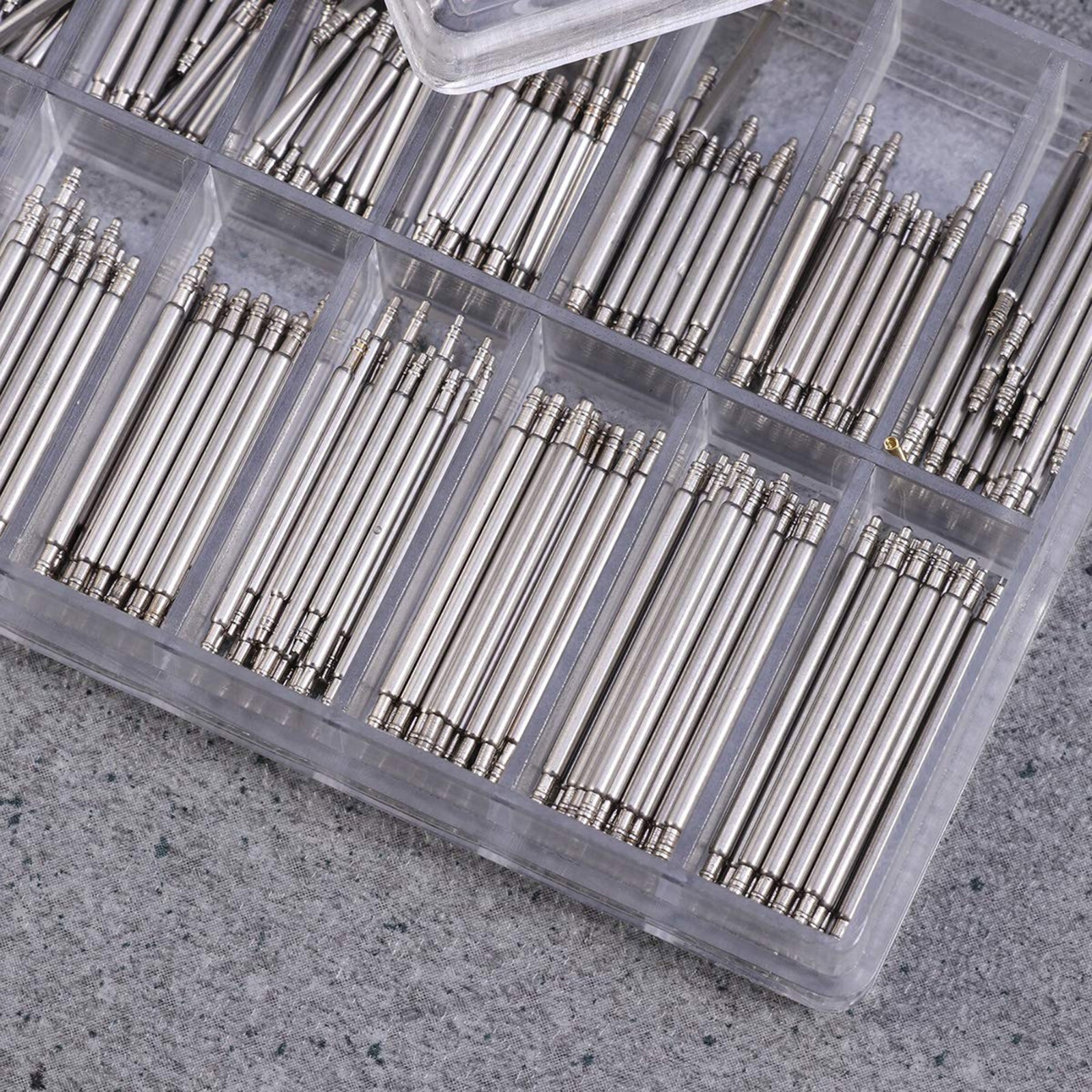 360pcs Watchmaker Watch Band Spring Bars Strap Link Pins Steel Repair Remove Kit