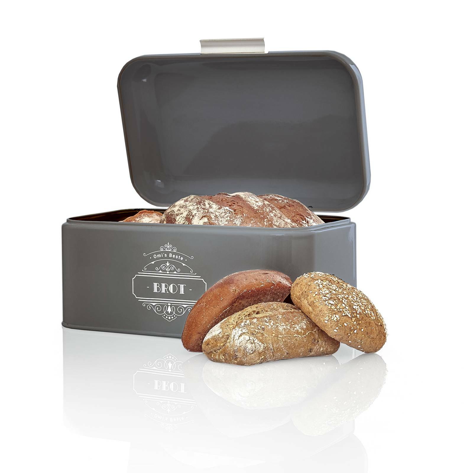 Brotbox Brotkasten Brotdose Brotaufbewahrung Brotbehälter Metall