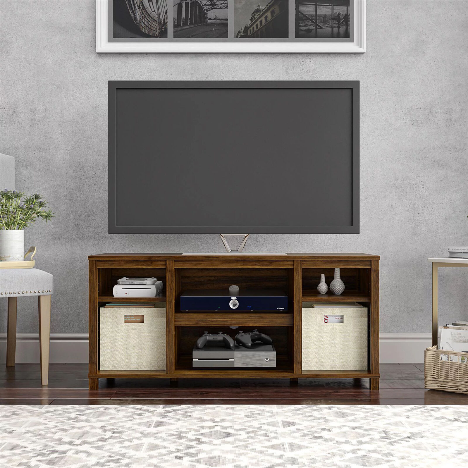 Cabinet Media Console Table Storage For Living Room Up To 50