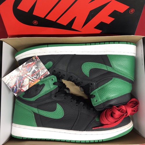 Nike Air Jordan 1 Retro High Top GG US 7.5Y WOLF GRAY BLACK