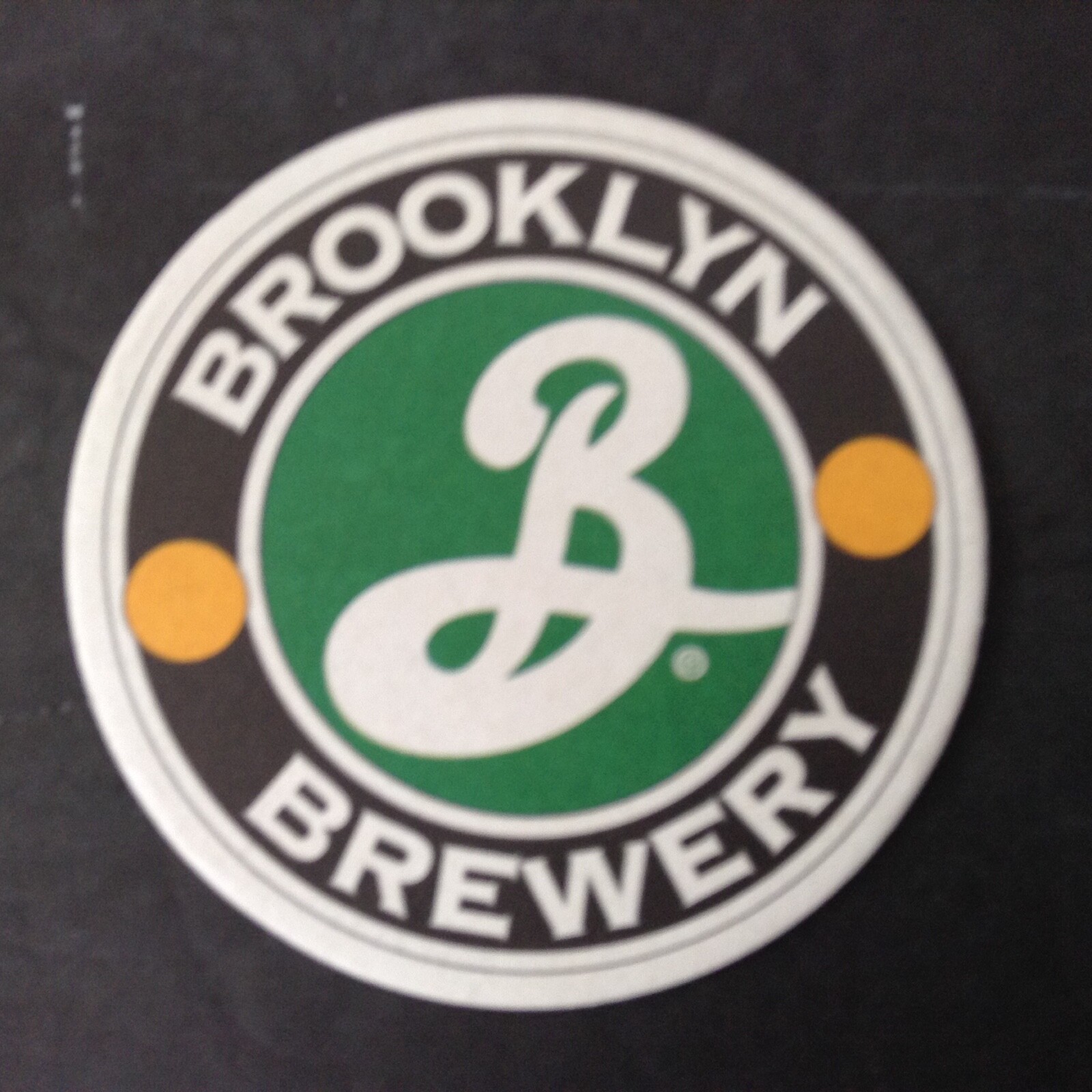 VINTAGE Beer Memorabilia Coaster BROOKLYN BREWERY “There’s Wind In Our Ales”