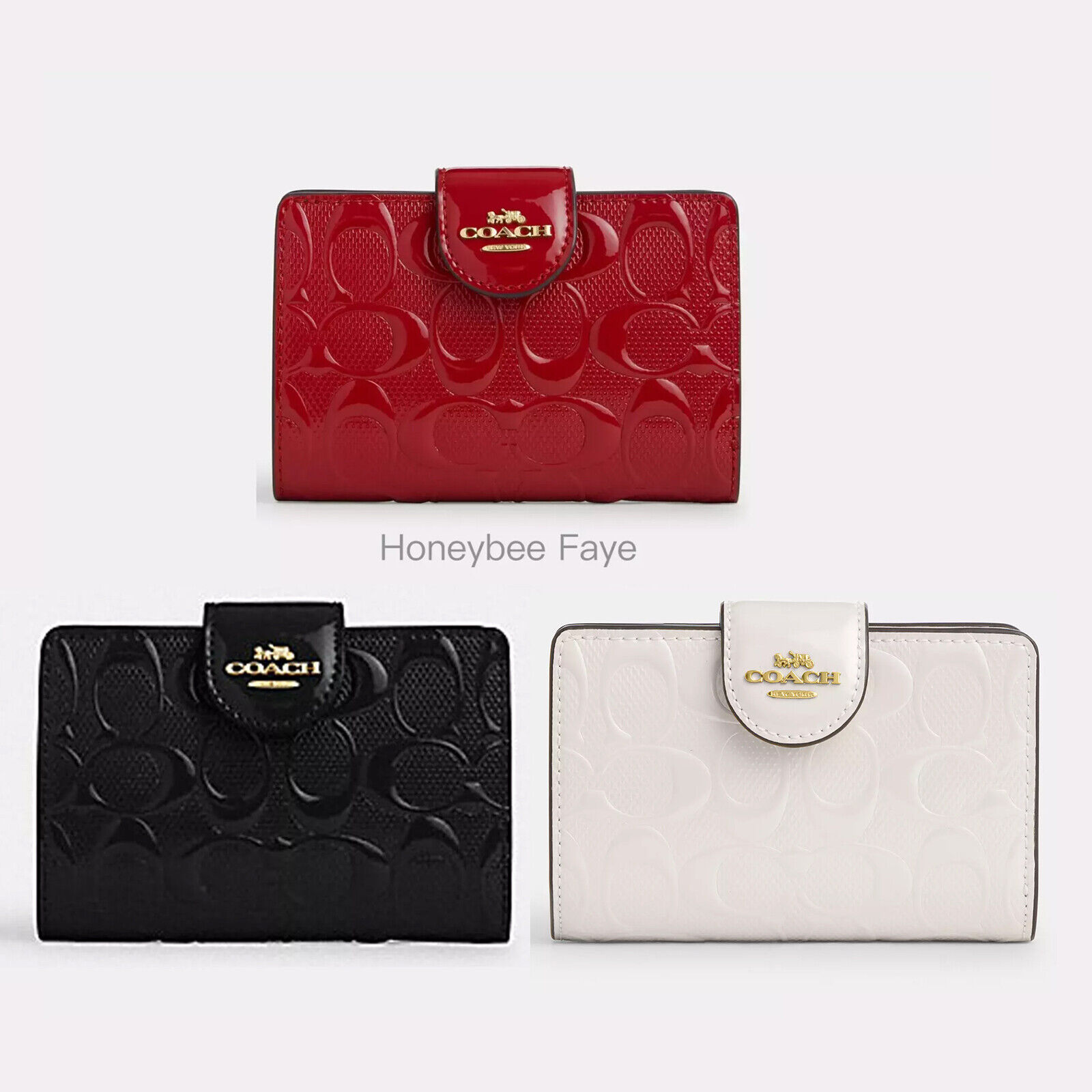 NWT Coach Medium Corner Zip Wallet In Signature Leather NWT Coach Medium Corner Zip Wallet In Signature Leather