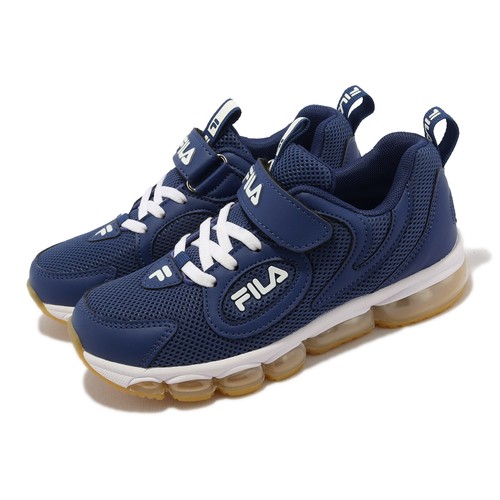 Fila J403W Navy White Gum Kids Дошкольная повседневная обувь для образа жизни Кроссовки