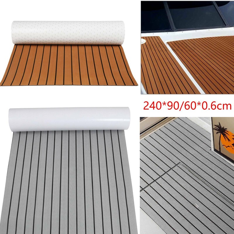 EVA Schaum Boot Yacht Bodenbelag-Matte Deck Teppich Selbstklebend 240x60/90cm