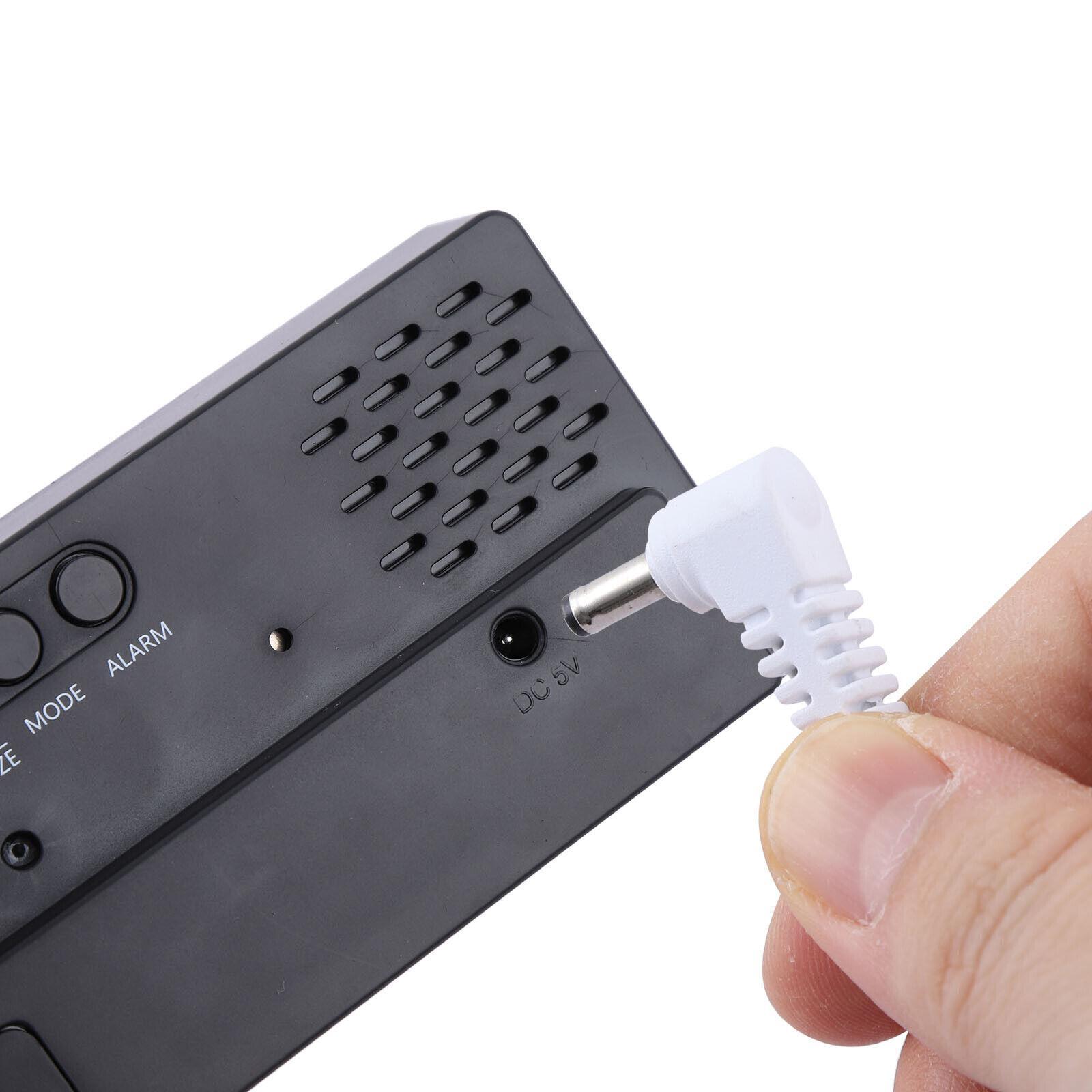 Digital LED Desk Alarm Clock Large Mirror Display USB Snooze Temperature Mode US