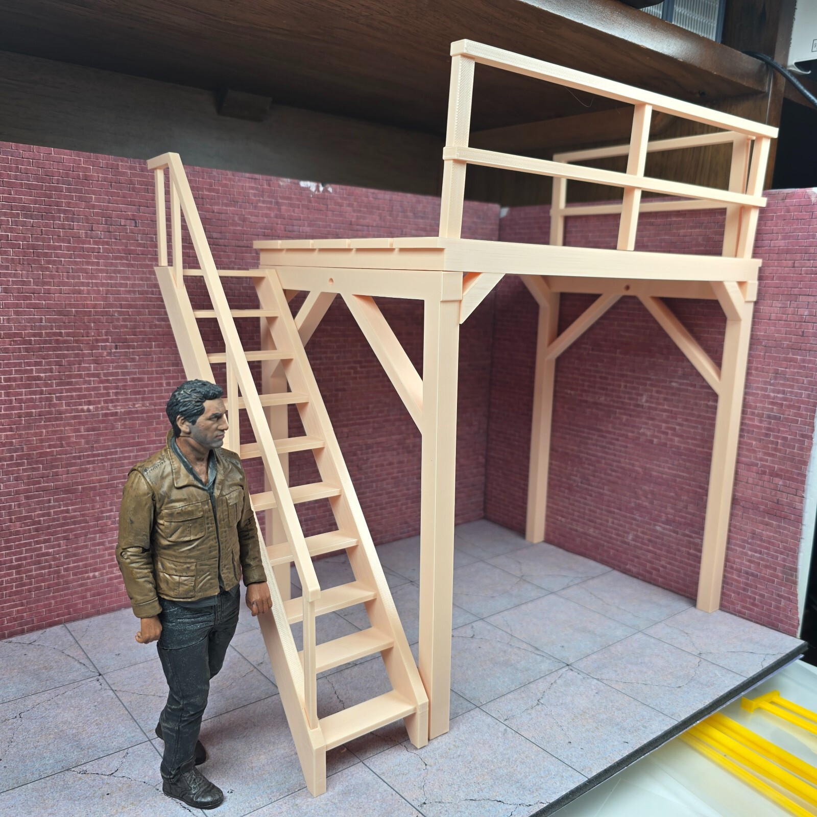 ☆ Garage Diorama Item SBC　　　　　　　　　　【限定品】 Scale 1:60 - 1:64 Brick garage Parts and service diorama kit