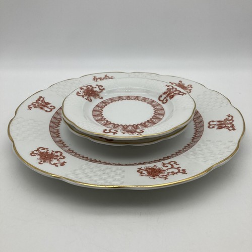 3 RARE Vista Alegre Portugal for Mottahedeh Dinner Plate & Appetizer Plates