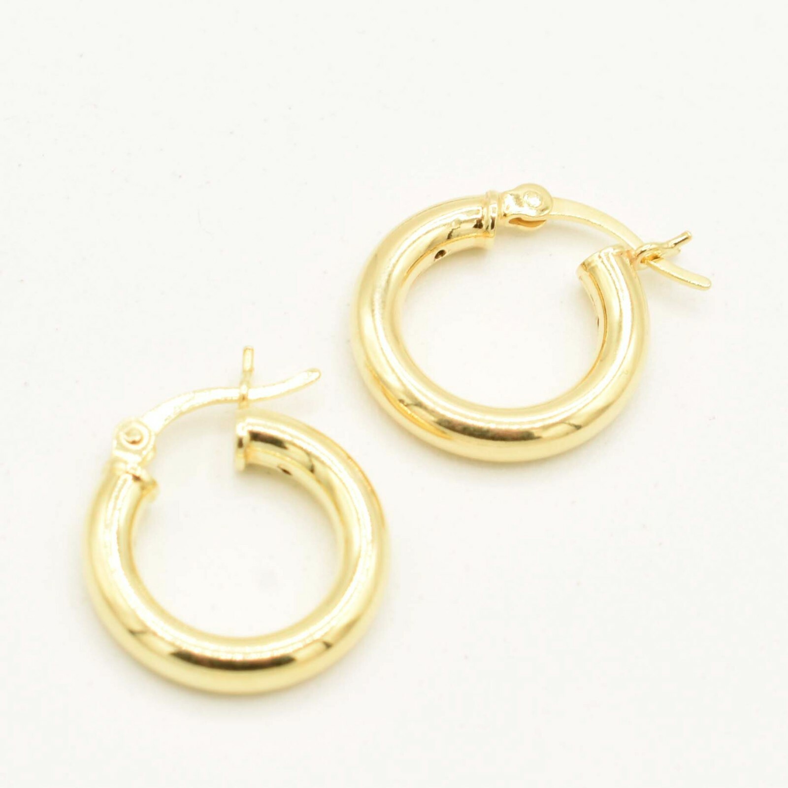 plage 14K HOOP ピアス XS Plage 14K HOOP ピアス xs ゴールド 14k Gold Surface Prong