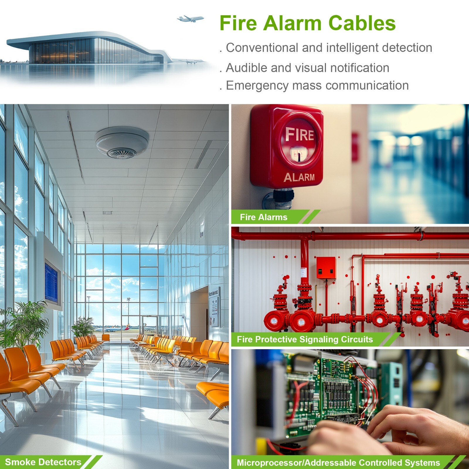 Syston 16/4 Fire Alarm Cable FPLR Unshielded Copper Wire - 100 ft/250 ft/1000 ft