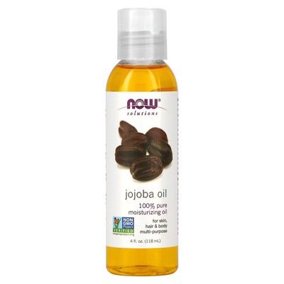 Now Foods Solutions Масло жожоба 4 жидких унции 118 мл Не содержит гексана, не тестировалось на животных