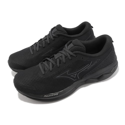 Mizuno Wave Revolt 3 Черные Серые Мужские кроссовки для бега Спортивная обувь J1GC2314-03