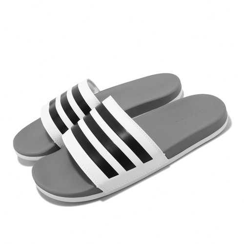 

Мужские повседневные сандалии adidas Adilette Comfort Cloud, белые, черные, серые, GZ5895, Черный, Adilette Comfort