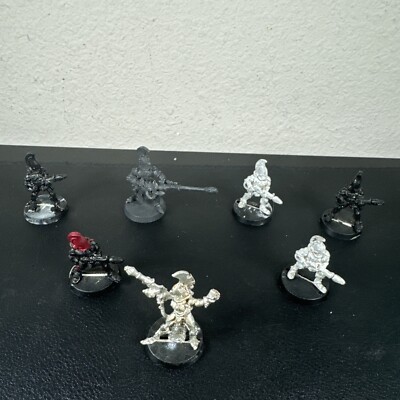 Warhammer 40k Eldar Aeldari Fire Dragons x5 with Exarch X2 Metal 7 Models OOP