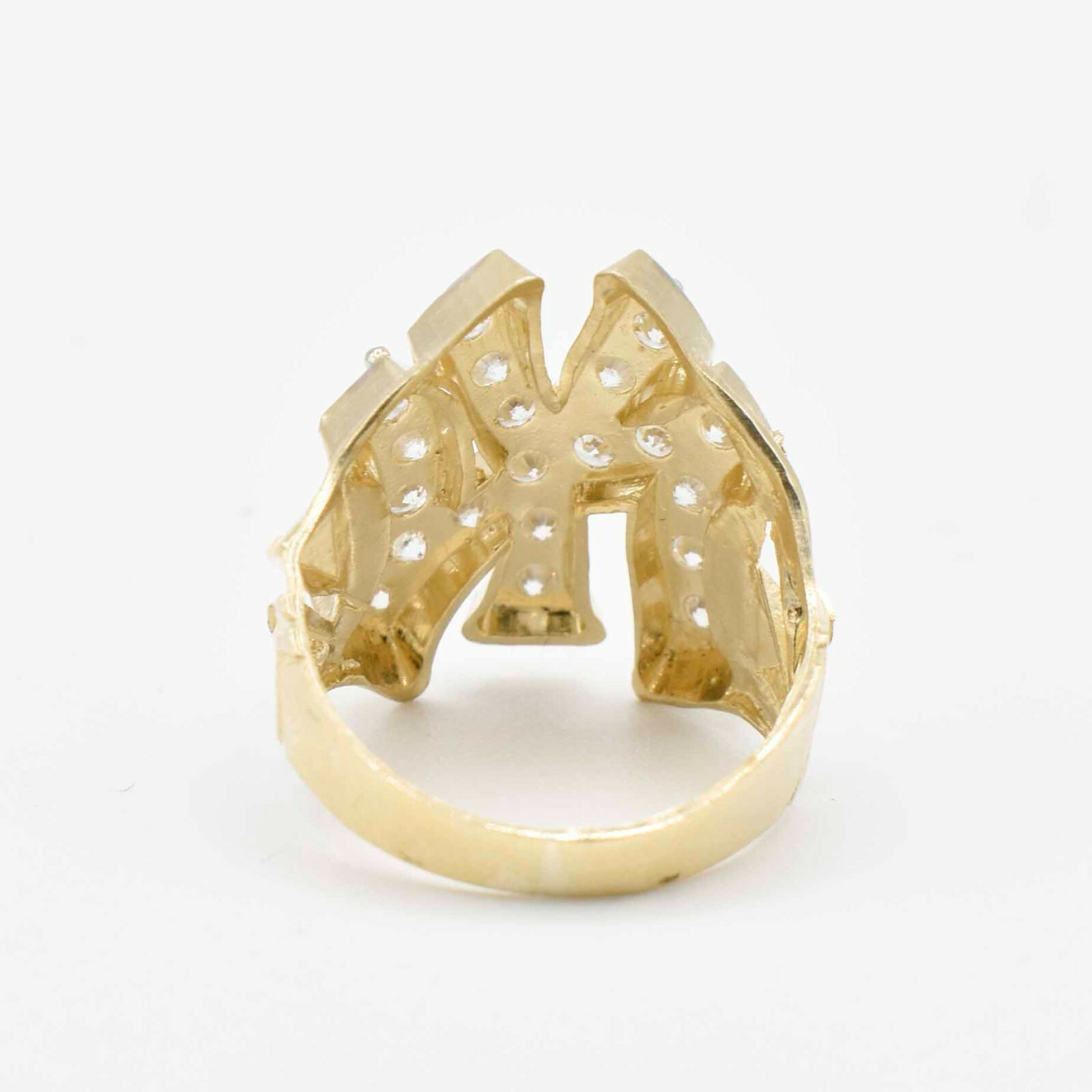 BAYAM YORK YANKEES RING REAL SOLID 10K YELLOW GOLD ALL SIZES