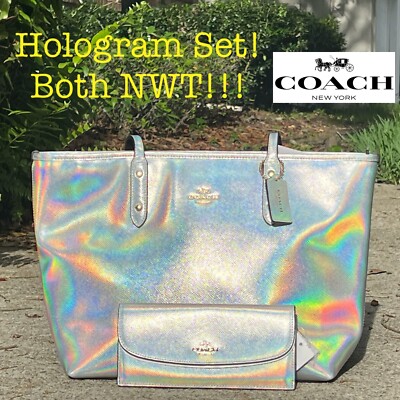 Coach hologram city tote new arrivals