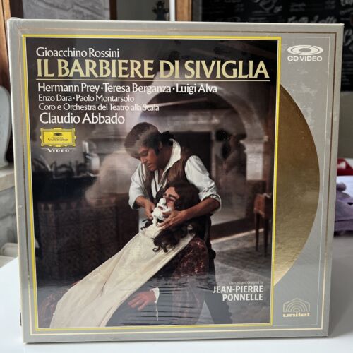 L BARBIERE DI SIVIGLIA - Gioacchino Rossini ABBADO,  PREY,  BERGANZA Laserdisc