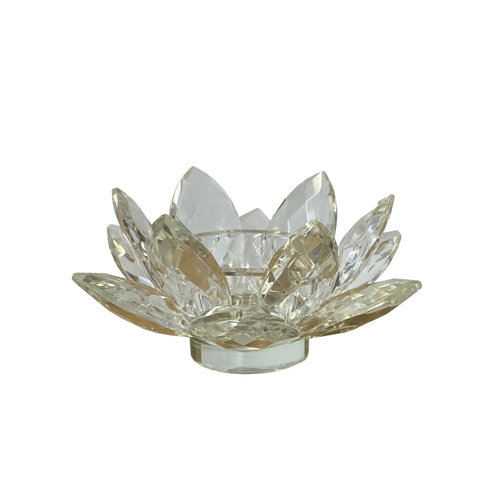Lotus Flower Shape Clear Crystal Look Resin Candle Holder ws1375S Lotus Flower Shape Clear Crystal Look Resin Candle Holder ws1375S