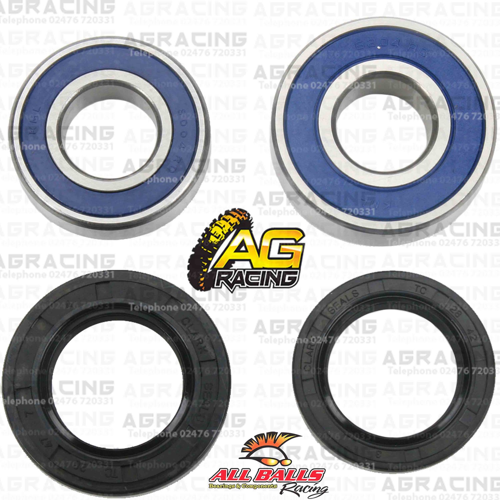 All Balls Rear Wheel Bearings & Seals Kit For Honda XR 650R 2003 03