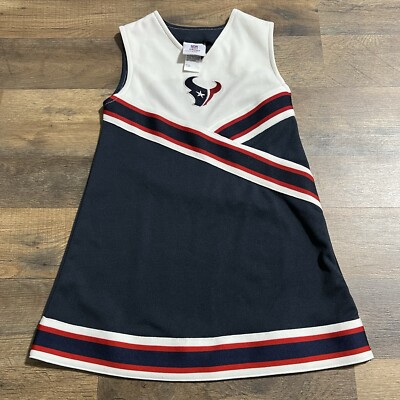 Official NFL Team Apparel Houston Texans Cheer Dress Size XS Youth Girls