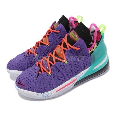 

Nike Lebron XVIII EP 18 James Best Of 10-18 Purple Men Basketball DM2814-500, Multi-color, Lebron Xviii Ep