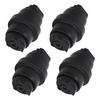 4x Track Guide Roller for John Deere 27D 27ZTS Mini Excavator 4340535 Black