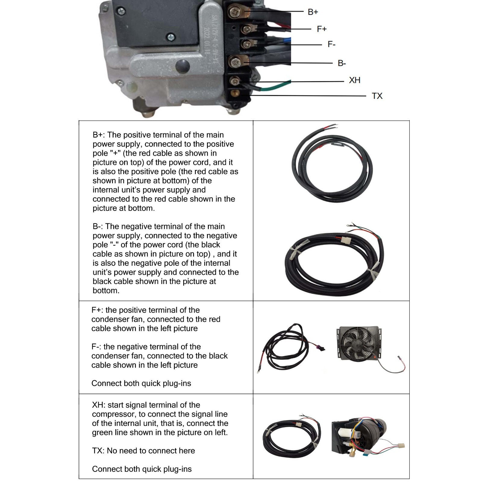 12V Underdash Heat&Cool Car Air Conditioner Universal Electric Truck Cab AC Unit