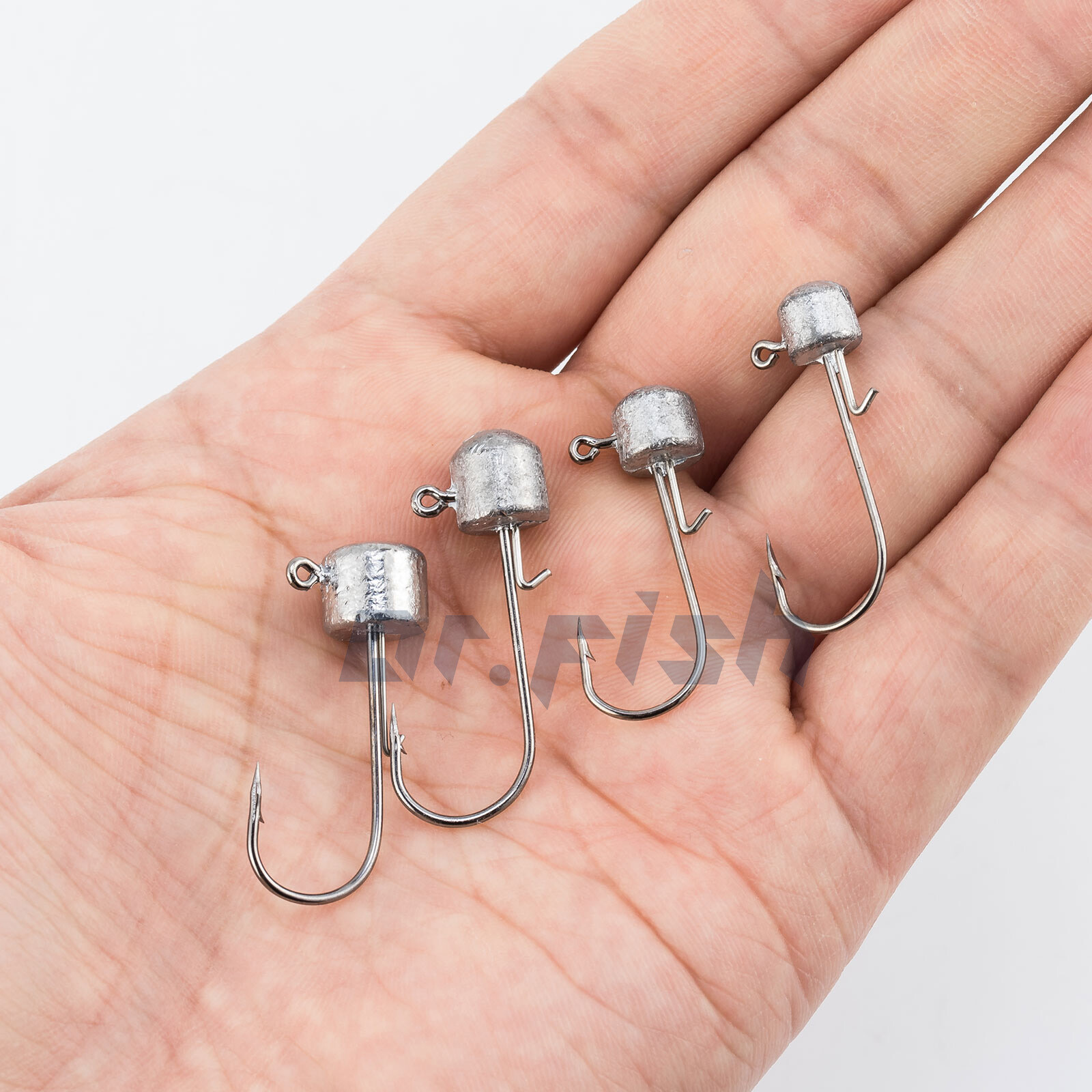 25/50pcs Ned Rig Jig Head Fishing Mushroom Jig 1/16oz-1/4oz Bass Jig Lead Heads