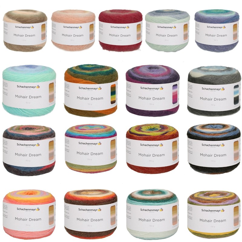 150g Schachenmayr Mohair Dream - Feines Leichtes Flauschiges Lacegarn (46,33â¬/Kg