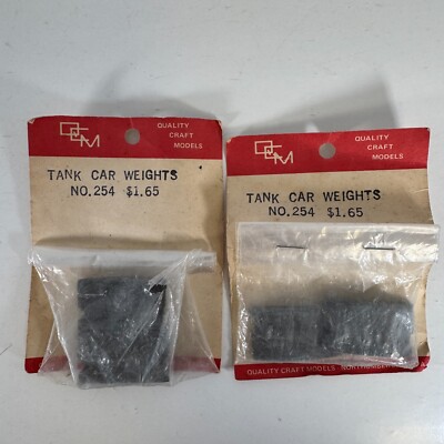Quality Craft Models QCM 254 Tank Car Weights 2-Pairs Per Package Lot of 2 Packs