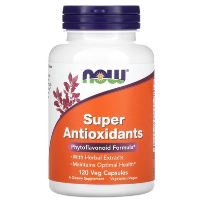 Now Foods Super Antioxidants 120 растительных капсул с гарантией качества GMP, веганский,